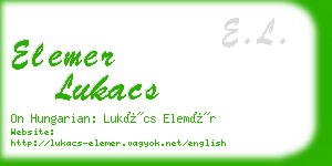 elemer lukacs business card